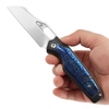 Kansept Tuckamore Timascus Knife: 3.54", Plain Edge Blade, Model K1052A6
