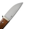 CIVIVI Cloud Peak Knife: 4.6", Drop Point, Plain Edge, Satin Blade, Guibourtia Wood Handle, Nickel Slvr Guard, Model C23044-3