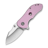CIVIVI Gordo Knife: 2.51", Drop Point, Plain Edge, Satin Finished Blade, Powder Pink G10 Handle, Model C22018C-4