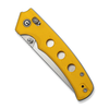 CIVIVI Noctis Knife: 2.98", Plain Edge, Satin Finished Blade Yellow G10 Handle, Model C24020C-2
