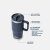 YETI Rambler Travel Mug w/ Colour-Matched Straw Lid, 591 mL / 20 oz: White