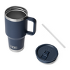 YETI Rambler Travel Straw Mug w/ Colour-Matched Straw Lid, 887 mL / 30 oz: Navy