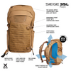 Vertx Siege 35L Tactical Backpack: Coyote