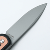 Vosteed Corgi 3" Stonewash Knife: 14C28N Sandvik Stainless Modified Drop-Point Blade, Black Micarta Scales, Model CG3SVM2