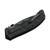 Heckler & Koch SFP Tactical Folder All Black: 3.6", D2, Drop Point, Partially Serrated, Blade, Model 01HK501