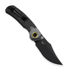 Kizer Knives Pioneer Knife: 3.2", Plain Edge, Clip-Point, Black DLC Ultra Blade, Titanium & Marble Carbon Fiber Handle, Model ZX-FK03-A1