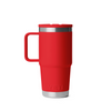 YETI Rambler Travel Straw Mug w/ Colour-Matched Straw Lid, 591 mL / 20 oz: Rescue Red