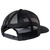 Norma Trucker Hat: Black Mesh Back w/ Logo