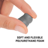 ULTRX Tapered Foam Ear Plugs, Grey