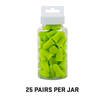 ULTRX Tapered Foam Ear Plugs, Lime