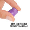 ULTRX Tapered Foam Ear Plugs, Purple: 15 Pairs