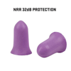 ULTRX Tapered Foam Ear Plugs, Purple: 15 Pairs
