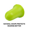 ULTRX Tapered Foam Ear Plugs, Lime: 25-Pairs