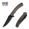 WE Knife Dracarys Flipper & Thumb Stud Knife Bronze & Black Titanium Handle (3.58" Black Stonewashed Bevels, Black Brushed Flats Bohler M390 Blade) Model WE25061B-4