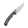 WE Knife Dracarys Flipper & Thumb Stud Knife Flamed Titanium Handle (3.58" Satin Finished Bohler M390 Blade) Model WE25061B-3