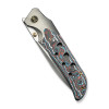 WE Knife WEKNIFE WE-Guthrie Thumb Stud & Front Flipper Knife Titanium & FatCarbon Fiber Handle (3.94" CPM 20CV Blade) Model WE23072B-3