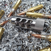 Area 419 Hellfire Self-Timing Muzzle Brake: 7mm / 30 Cal, Raw Stainless, 1/2-28