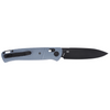 CRKT Counterpart Crossbar Lock Knife: Drop Point, Plain Edge, Black Oxide Blade, Grey GRN, Model K430GKP