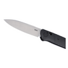 CRKT Counterpart Crossbar Lock Knife: Drop Point, Plain Edge, Satin Blade, Black GRN Handle, Model K430KXP