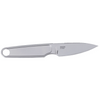CRKT HangTi Fixed, Bead Blasted Titanium Knife: Drop Point, Plain Edge, w/ Sheath, Model 7066