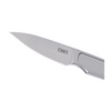 CRKT HangTi Fixed, Bead Blasted Titanium Knife: Drop Point, Plain Edge, w/ Sheath, Model 7066