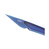 CRKT HangTi Fixed, Blue Titanium Knife: Plain Edge, w/ Sheath, Model 7065