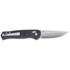 CRKT Sero Crossbar Lock Knife: Drop Point, Plain Edge, Satin Blade, Black GRN Handle, Model 7170