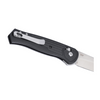 CRKT Sero Crossbar Lock Knife: Drop Point, Plain Edge, Satin Blade, Black GRN Handle, Model 7170