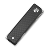 CIVIVI Kukei Front Flipper Knife Twill Carbon Fiber Overlay On Black G10 Handle, Model C25036-4
