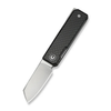 CIVIVI Kukei Front Flipper Knife Twill Carbon Fiber Overlay On Black G10 Handle, Model C25036-4