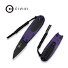 CIVIVI Purr Flipper & Slip Joint Knife Purple & Black G10 Handle, Model C25054-3
