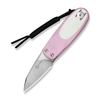 CIVIVI Purr Flipper & Slip Joint Knife Powder Pink & White G10 Handle, Model C25054-4
