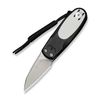 CIVIVI Purr Flipper & Slip Joint Knife Black & White G10 Handle, Model C25054-2
