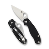 Spyderco Para 3 PlainEdge Black CPM Knife, Model C223GP