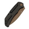 Kansept Hazard | Bali Lock | Blackwash Titanium Handle | 3.63" Rose Gold Coated CPM S35VN | Steven Dunnuck Designed | K1104H2