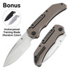 Kansept Hazard | Bali Lock | Bronze Anodized and Stonewashed Titanium Handle | 3.63" CPM S35VN | Steven Dunnuck Designed | K1104H4