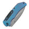Kansept Hazard | Bali Lock | Crystallized Titanium & Artic Storm Fatcarbon Handle | 3.63" Damascus | Steven Dunnuck Designed | K1104H5