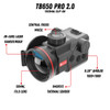 Guide Sensmart TB650 PRO LRF 2.0 Thermal Clip-On: 640x512, 50mm, 18mK In-Lens Laser Rangefinder