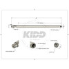Technical drawing- tapered barrel threaded and capped