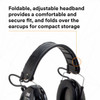 3M PELTOR Tactical Sport Electronic Headset, Foldable Headband, Black | MT16H210F-479-SV