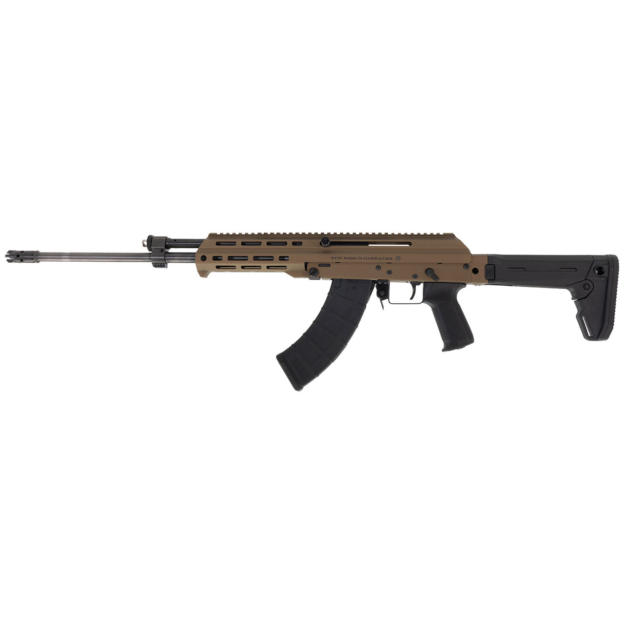 M+M Industries M10X-Z Short Handguard Rifle, Burnt Bronze - 7.62