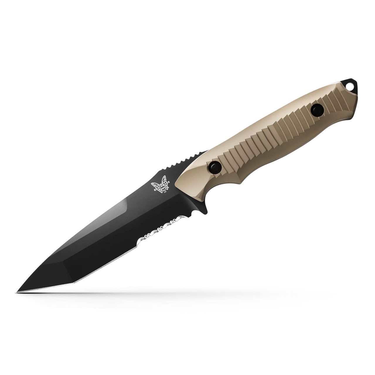 Benchmade 141SBKSN Nimravus Knife, Sand Aluminum