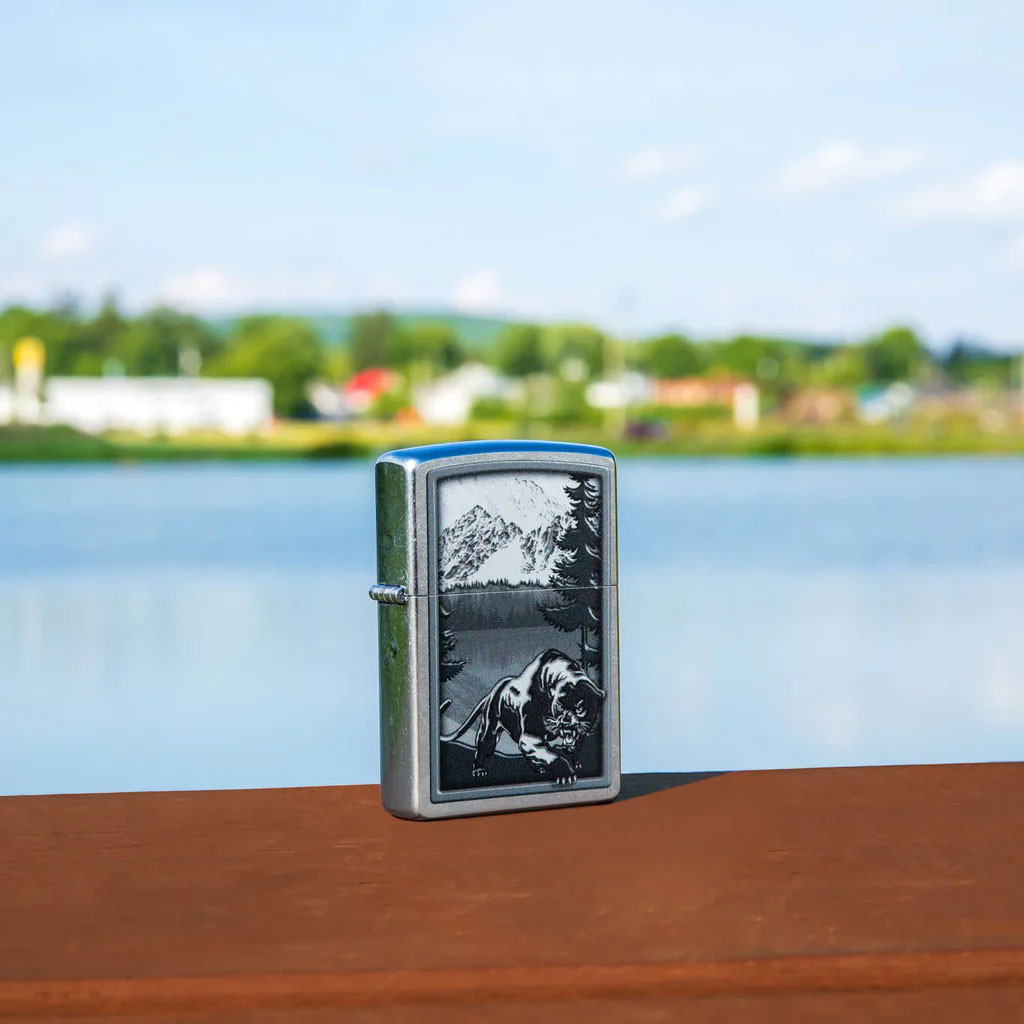 Zippo Windproof Lighter - Mountain Lion Design