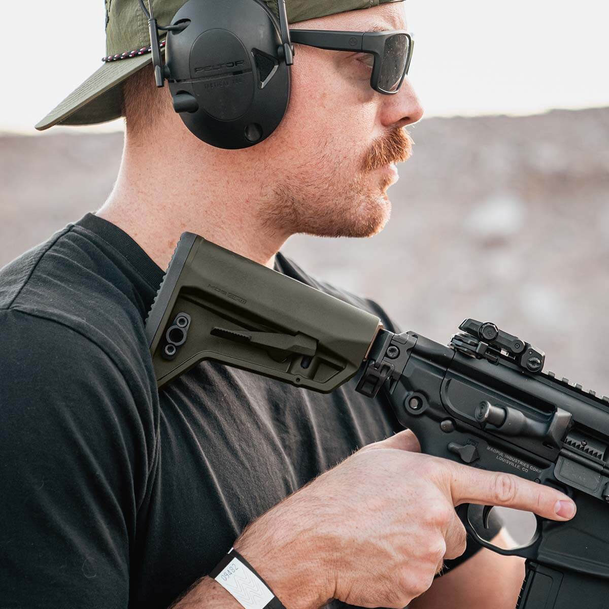 Magpul MOE SL-M Carbine Stock - Mil-Spec, Olive Drab Green