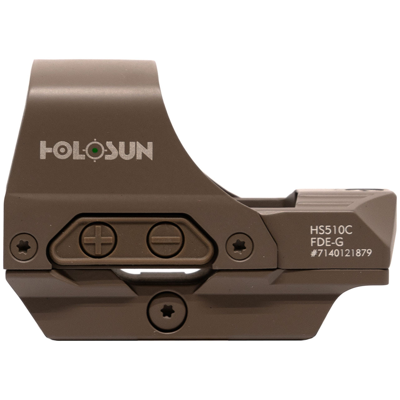 Holosun HS510C FDE-G Reflex Sight - Green 2 MOA Dot & 65 MOA Circle