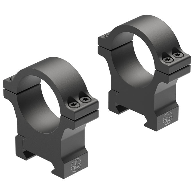 Leupold Open Range Cross-Slot Rings: 30mm, High, Matte Black