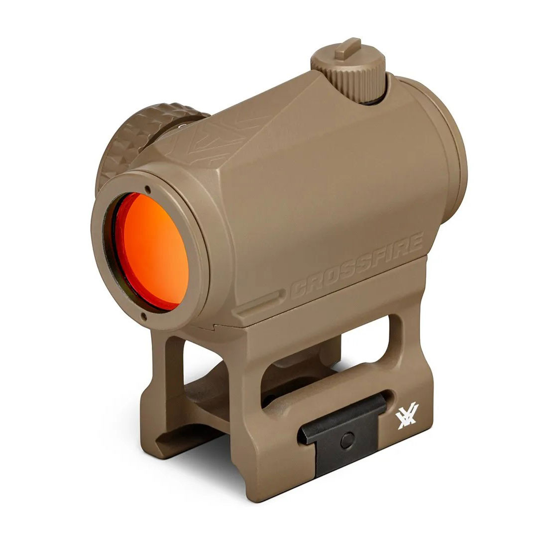Vortex Optics Crossfire Red Dot Sight: 2 MOA Dot Reticle, Tan