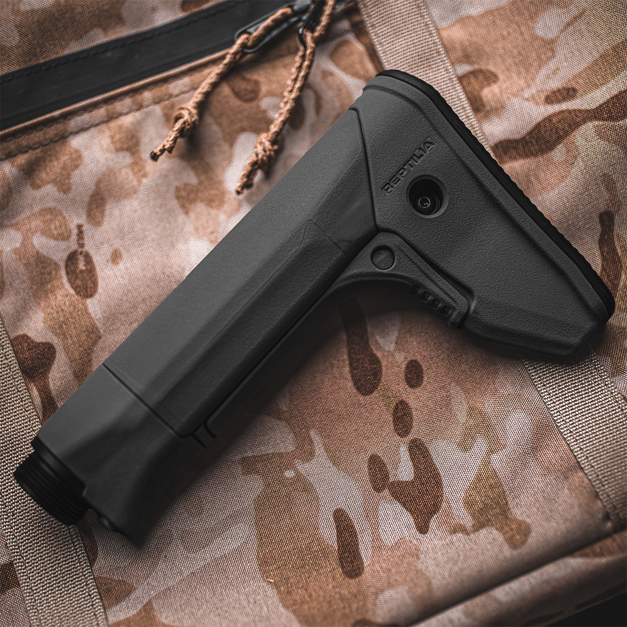 Reptilia Corp RECC-E AR15 Carbine Stock w/ Buffer Tube: Black