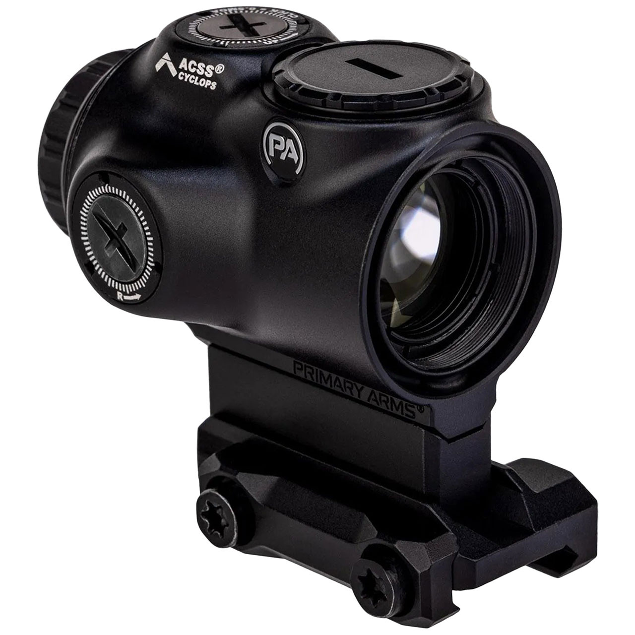 Primary Arms GLx 1x MicroPrism Scope, Black: Red Illuminated ACSS