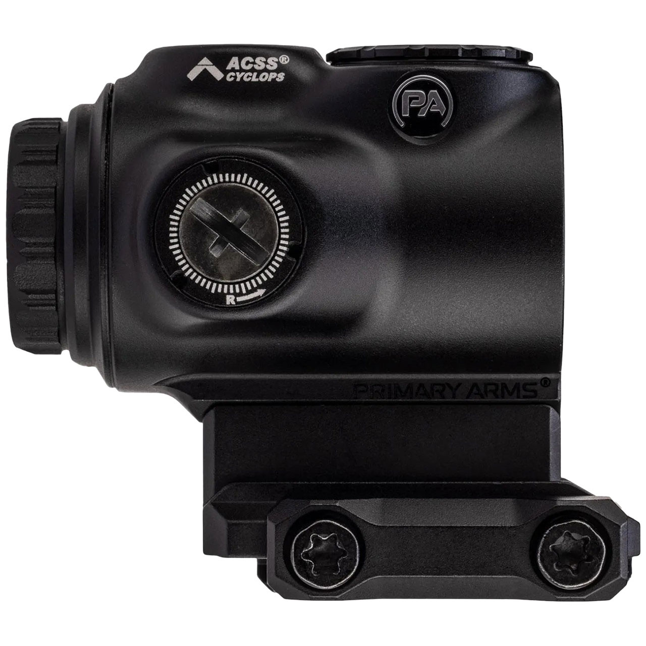 Primary Arms GLx 1x MicroPrism Scope, Black: Red Illuminated ACSS